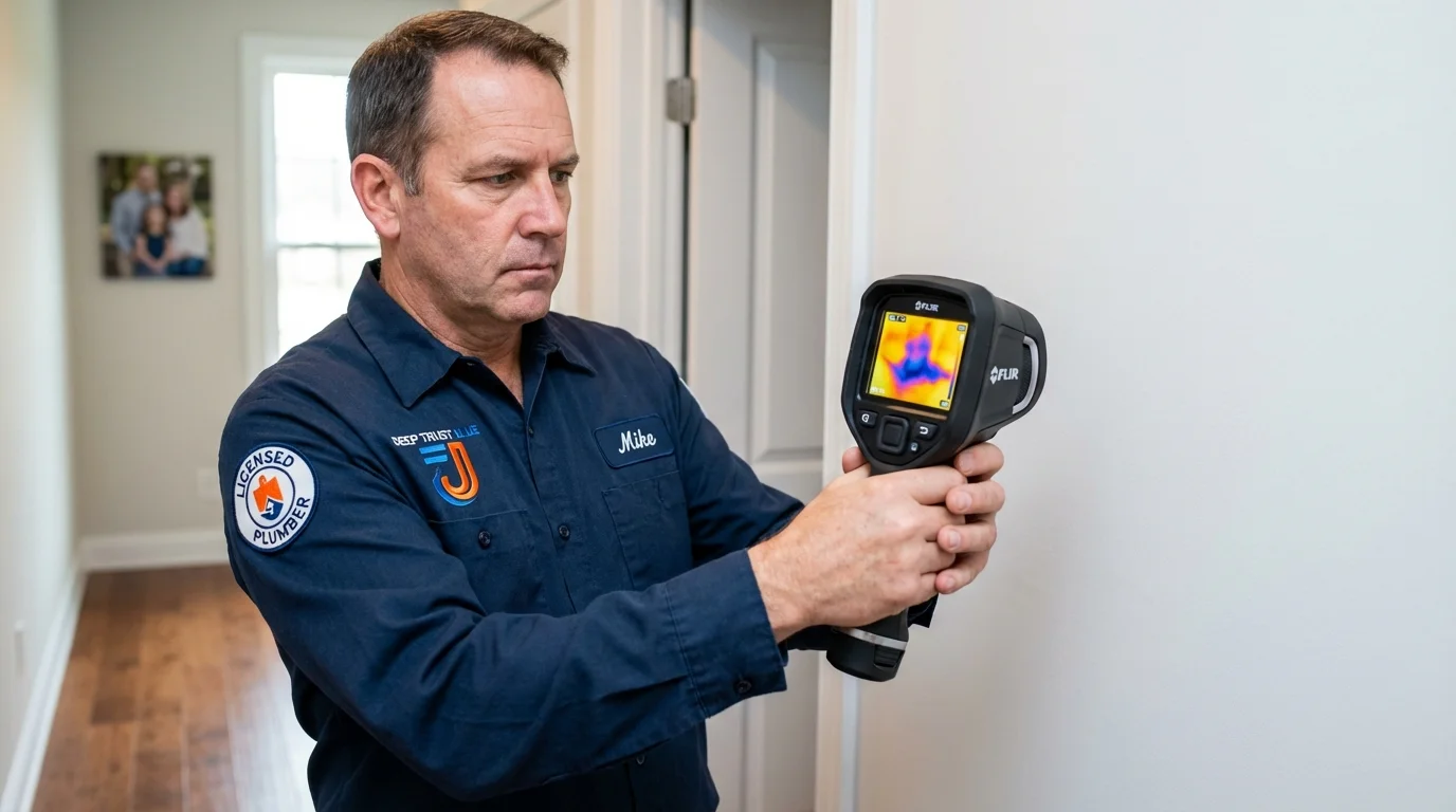 Thermal imaging leak detection by Johns Plumbing LLC in Minetto